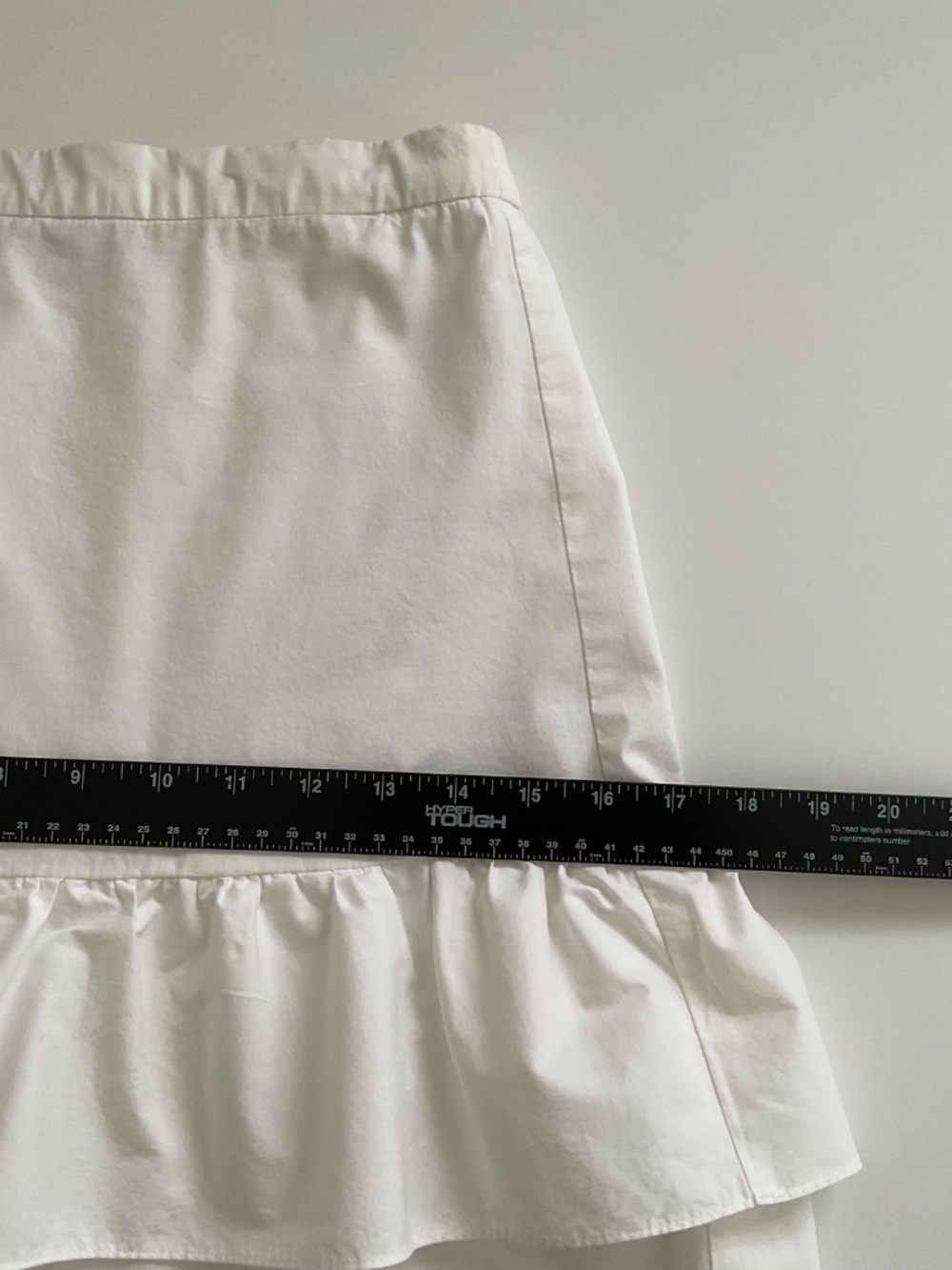 J.CREW Layered Ruffle Mini Skirt Sz 00 White Pull-On Clean Girl Romantic Boho - Picture 7 of 11